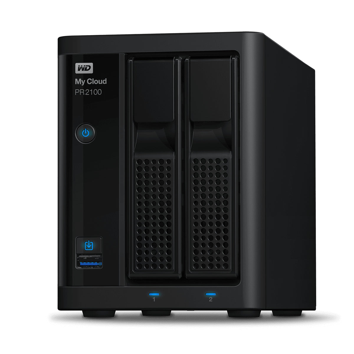 WD My Cloud PR2100 WDBBCL0280JBK - Pro Series - NAS server - 2 bays - 28 TB - HDD 14 TB x 2 - RAID (hard disk expansion) 0, 1, JBOD - RAM 4 GB - Gigabit Ethernet