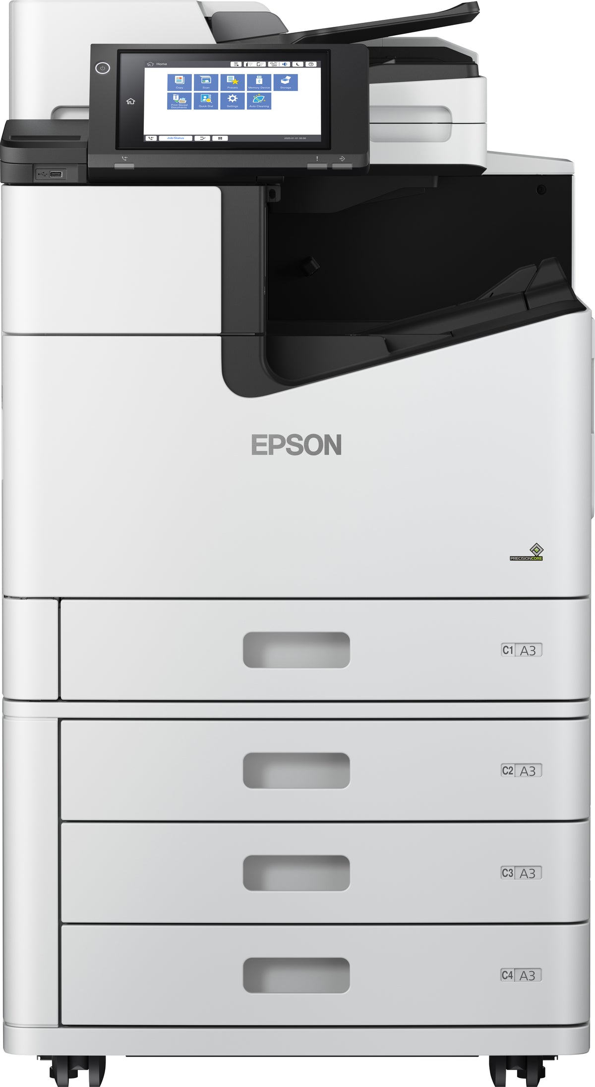 Epson WorkForce Enterprise WF-C20750 D4TW - Multifunction printer - color - inkjet - A3 (297 x 420 mm), Ledger (279 x 432 mm) (original) - A3/Ledger (media) - up to 75 ppm ( copying) - up to 75 ppm (printing) - 2350 sheets - 33.6 Kbps - Gigabi