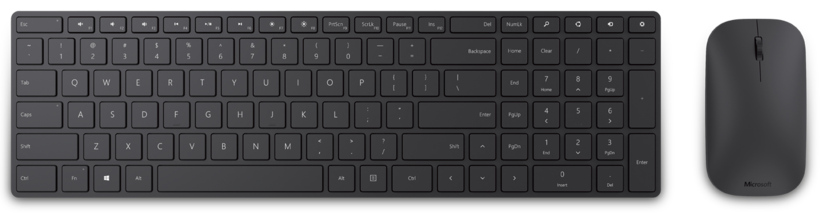 Microsoft Designer Bluetooth Desktop - Conjunto de teclado e rato - sem fios (teclado) / sem fios (rato) - Bluetooth 4.0 - Português