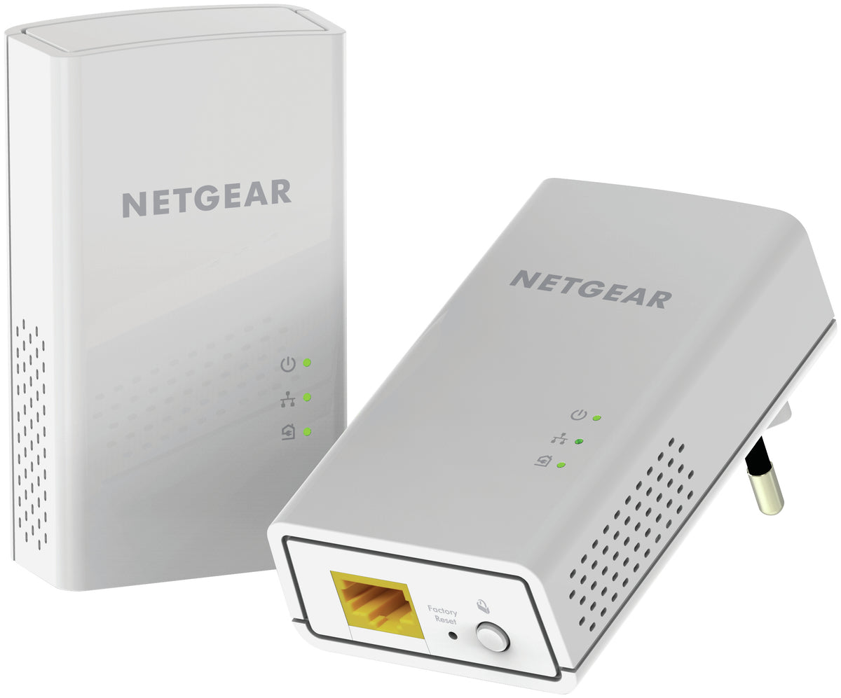 NETGEAR Powerline PL1000 - Mains Adapter Kit - GigE, HomePlug AV (HPAV) 2.0 - Wall Pluggable (Pack of 2)