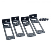 C2G Replacement Mounting Bracket for 16-Port Rack Mount - Bracket Kit - Front and Rear - Black