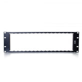 C2G 16-Port Rack Mount for HDMI over IP Extenders - Rack Mount Kit - Front Panel Mountable, Back Panel Mountable - Black - 3U - 19" - 16 Ports