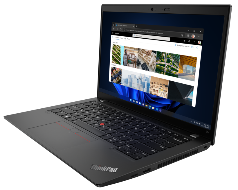 Lenovo ThinkPad L14 Gen 3 21C1 - Intel Core i5 1235U / 1.3 GHz - Win 10 Pro 64-bit (inclui Licença Windows 11 Pro) - Iris Xe Graphics - 8 GB RAM - 256 GB SSD TCG Opal Encryption 2, NVMe - 14" IPS 1920 x 1080 (Full HD) - Wi-Fi 6 - preto trovão - kbd: