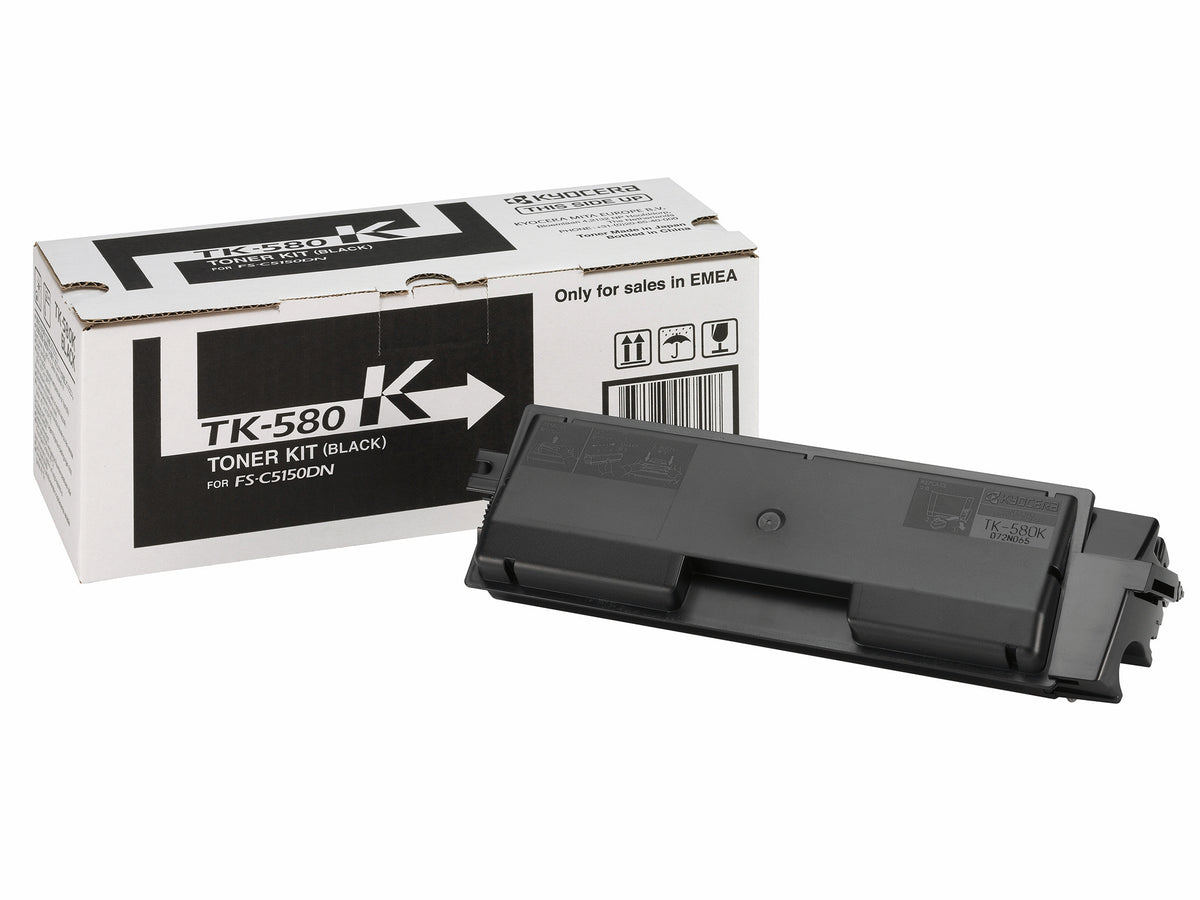 Kyocera TK 580K - Preto - original - cartucho de toner - para ECOSYS P6021cdn, P6021cdn/KL3, FS-C5150DN, C5150DN/KL3