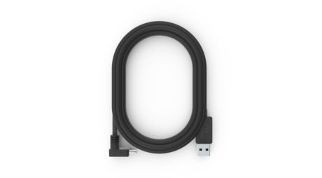 Huddly - Cable USB - USB tipo A (M) a USB-C (M) en ángulo - USB 3.1 Gen 1 - 5 m - negro