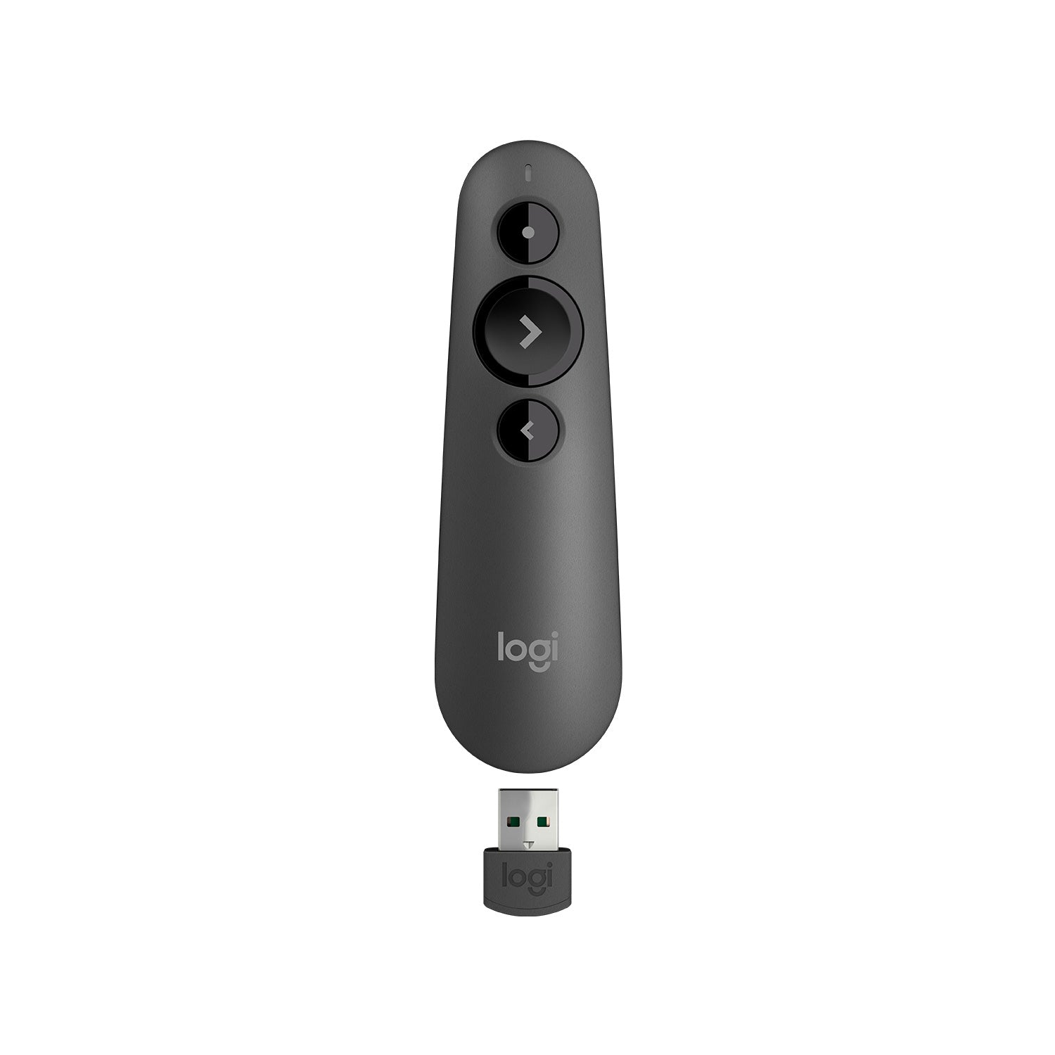 Logitech R500s - Mando a distancia para presentaciones - 3 botones - Grafito