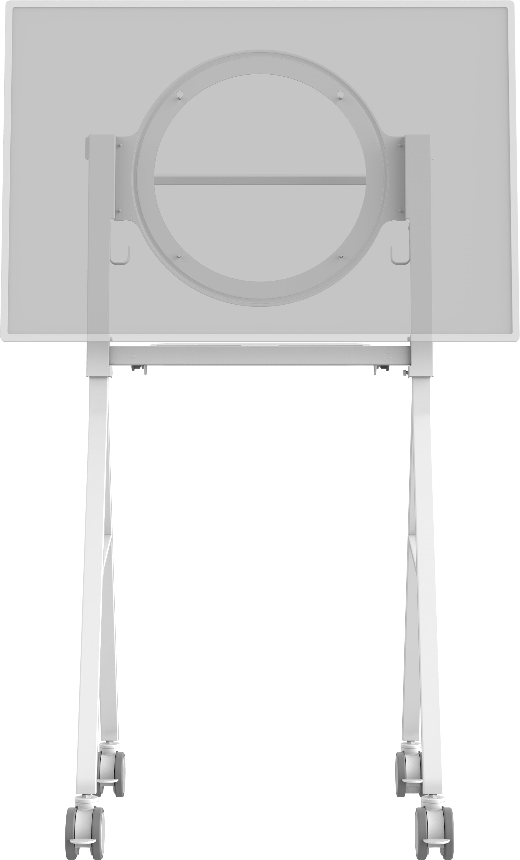 Accesorio de soporte de piso VISION Digital Flipchart - GARANTÍA DE POR VIDA - Halo reemplaza el soporte VESA universal que viene con el soporte de piso VFM-F10 - fija el Surface Hub 2 de Microsoft al soporte de piso VFM-F10 - blanco