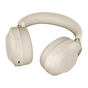 Jabra Evolve2 85 UC Stereo - Auriculares - tamaño completo - bluetooth - inalámbricos, con cable - cancelación activa de ruido - conector de 3,5 mm - aislamiento de ruido - beige