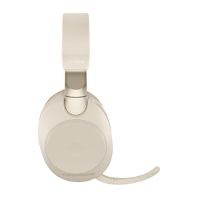 Jabra Evolve2 85 UC Stereo - Auriculares - tamaño completo - bluetooth - inalámbricos, con cable - cancelación activa de ruido - conector de 3,5 mm - aislamiento de ruido - beige