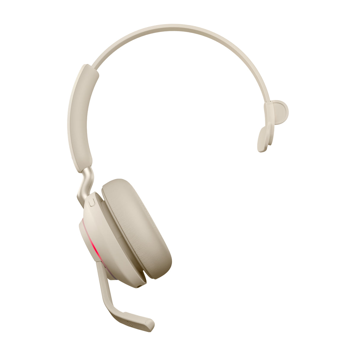 Jabra Evolve2 65 UC Mono - Auriculares - in ear - convertibles - bluetooth - inalámbricos - USB-C - aislamiento de ruido - beige