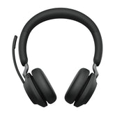 Jabra Evolve2 65 MS Stereo - Auscultadores - no ouvido - bluetooth - sem fios - USB-C - isolamento de ruído - preto - Certificado para Microsoft Teams