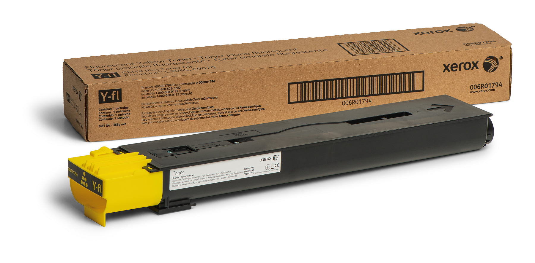 Xerox - Amarelo fluorescente - original - cartucho de toner - para PrimeLink C9065, C9070