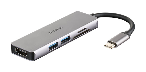 CONCENTRADOR D-LINK USB-C 5 EN 1 CON HDMI