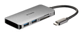 D-LINK HUB USB-C 6 EM 1 COM LEITOR D-LINK HUB USB-C 6 EM 1 COM LEITOR DE CARTÕES