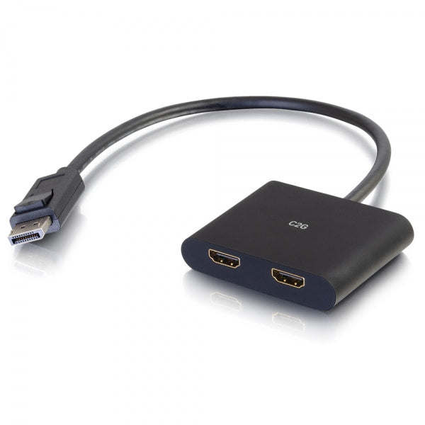 C2G DisplayPort 1.2 to Dual HDMI MST Hub - Interruptor de vídeo / áudio - 2 x HDMI - desktop