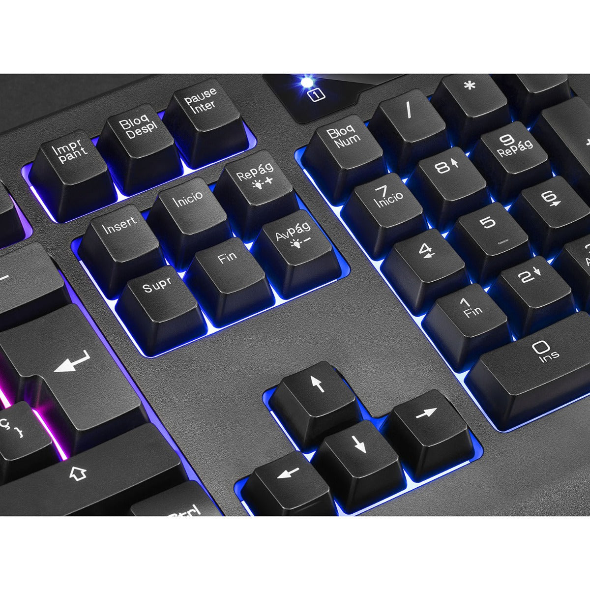 TECLADO MARSGAMING MCP100 COMBO 2 EN 1 RGB, H-MECÁNICO, RATÓN 3200DPI - ES - MCP100PT (MCP100PT)