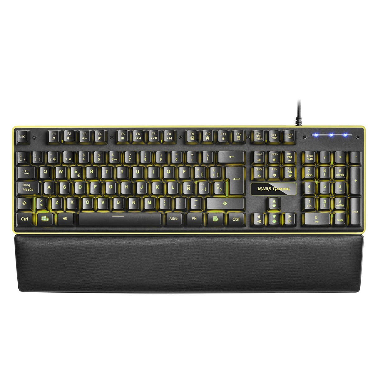 TECLADO MARSGAMING MK320 FULL RGB H-MECÁNICO, REPOSAMANOS ACOLCHADO - ES - MK320PT (MK320PT)