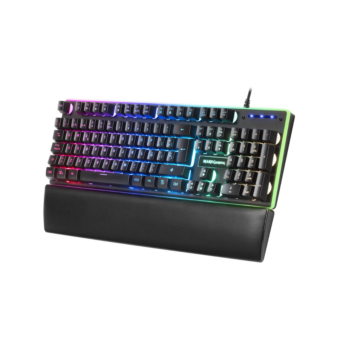 TECLADO MARSGAMING MK320 FULL RGB H-MECHANICAL, PADDED PALMREST - PT - MK320PT (MK320PT)