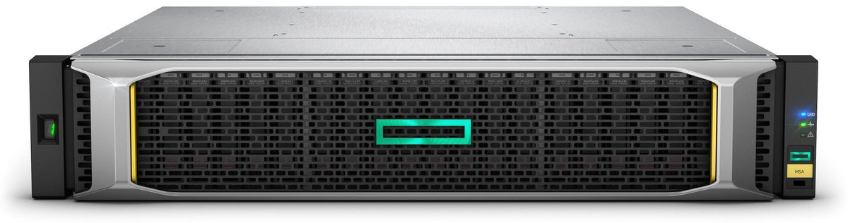 Almacenamiento HPE Modular Smart Array 1050 Dual Controller SFF - Array de disco duro - 24 bahías (SAS-2) - iSCSI (1 GbE) (externo) - montaje en rack - 2U