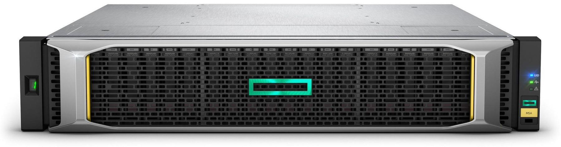 HPE Modular Smart Array 1050 Dual Controller SFF Storage - Matriz de disco rígido - 24 baias (SAS-2) - iSCSI (1 GbE) (externo) - montável em bastidor - 2U