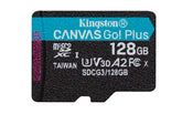 Lona de Kingston ¡Vamos! Plus - Tarjeta de memoria flash - 128 GB - A2 / Video Class V30 / UHS-I U3 / Class10 - microSDXC UHS-I