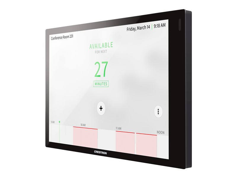 Crestron Room Scheduling Touch Screen TSS-770-BS-LB KIT - Room Manager - Wireless, Wired - Bluetooth, 802.11a/b/g/n/ac - 2.4Ghz, 5GHz - 10/100 Ethernet - Flat Black (TSS-770-BS-LB KIT)