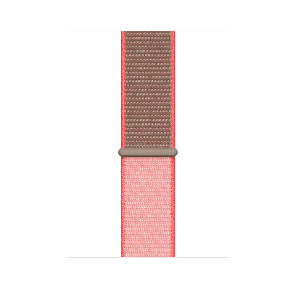 Apple 44mm Sport Loop - Smart Watch Watch Strap - Regular Size - Neon Pink - for Watch (42mm, 44mm, 45mm, 49mm)