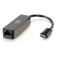 C2G USB-C to Ethernet Network Adapter - Network Adapter - USB-C - Gigabit Ethernet x 1 - Black