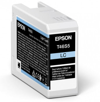 Epson T46S5 - 25 ml - azul cyan claro - original - tinteiro - para SureColor P706, SC-P700, SC-P700 Mirage Bundling