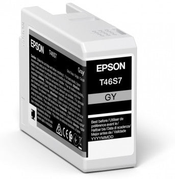 Epson T46S7 - 25 ml - gray - original - ink cartridge - for SureColor P706, SC-P700, SC-P700 Mirage Bundling