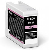 Epson UltraChrome Pro T46S6 - 25 ml - magenta claro vivo - original - tanque de tinta - para SureColor P706, SC-P700, SC-P700 Mirage Bundling