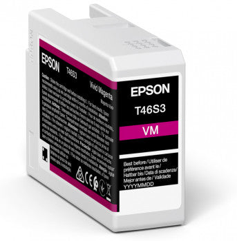 Epson UltraChrome Pro T46S3 - 25 ml - bright magenta - original - ink tank - for SureColor P706, SC-P700, SC-P700 Mirage Bundling