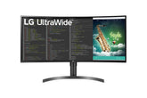 LG 35WN75C-B - LED Display - curved - 35" - 3440 x 1440 UWQHD @ 100 Hz - VA - 300 cd/m² - 2500:1 - HDR10 - 5 ms - 2xHDMI, DisplayPort, USB-C - speakers