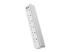 APC SurgeArrest Essential - Surge Protector - AC 230 V - Output Connectors: 5 - UK - White (PM5-UK)