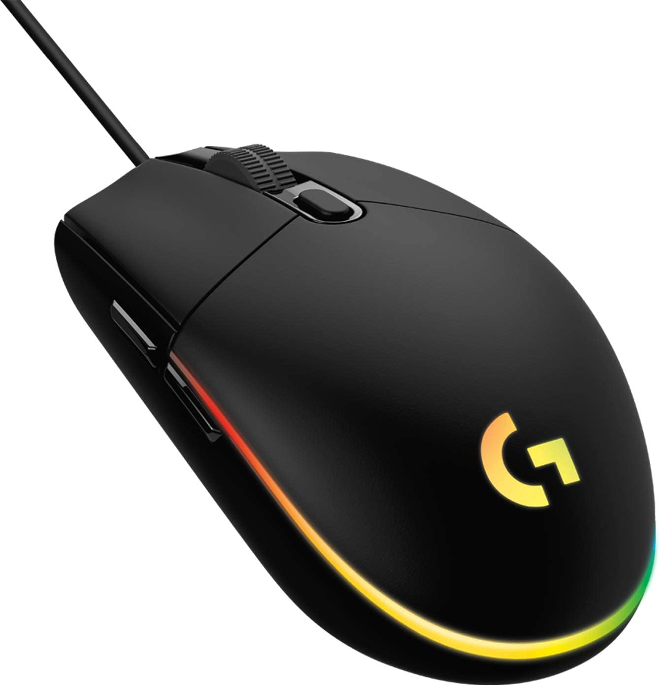 Logitech Gaming Mouse G203 LIGHTSYNC - Ratón - óptico - 6 botones - con cable - USB - negro