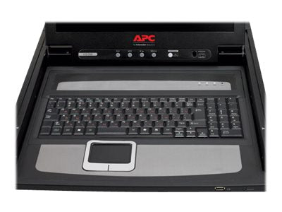 APC LCD Console - KVM Console - 17" - rack mountable - 1280 x 1024 @ 75 Hz - black - 1U - for P/N: AR3103, AR3103SP, AR3106SP, SRT1000RMXLI, SRT1000RMXLI-NC, SRT5KRMXLW-TW (AP5717R)
