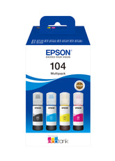 PACK TINTA EPSON 4 COLORES 104 ET-27xx/4700