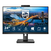 Philips B Line 242B1H - Monitor LED - 24" (23.8" visível) - 1920 x 1080 Full HD (1080p) @ 75 Hz - IPS - 250 cd/m² - 1000:1 - 4 ms - HDMI, DVI-D, VGA, DisplayPort - altifalantes - textura preta