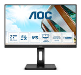 AOC MONITOR IPS 27 UHD 4K HDMI DP USB SPEAKERS HAS PIVOT U27P2