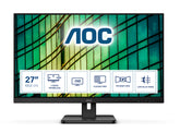 AOC 27E2QAE - LED Monitor - 27" - 1920 x 1080 Full HD (1080p) @ 75 Hz - IPS - 250 cd/m² - 1000:1 - 4 ms - HDMI, VGA, DisplayPort - speakers - black