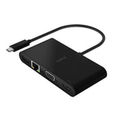 Belkin - Multimedia and Charging Adapter - USB-C - VGA, HDMI - GigE