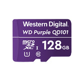 WD Purple SC QD101 WDD128G1P0C - Flash memory card - 128 GB - UHS-I U1 / Class10 - microSDXC UHS-I - purple