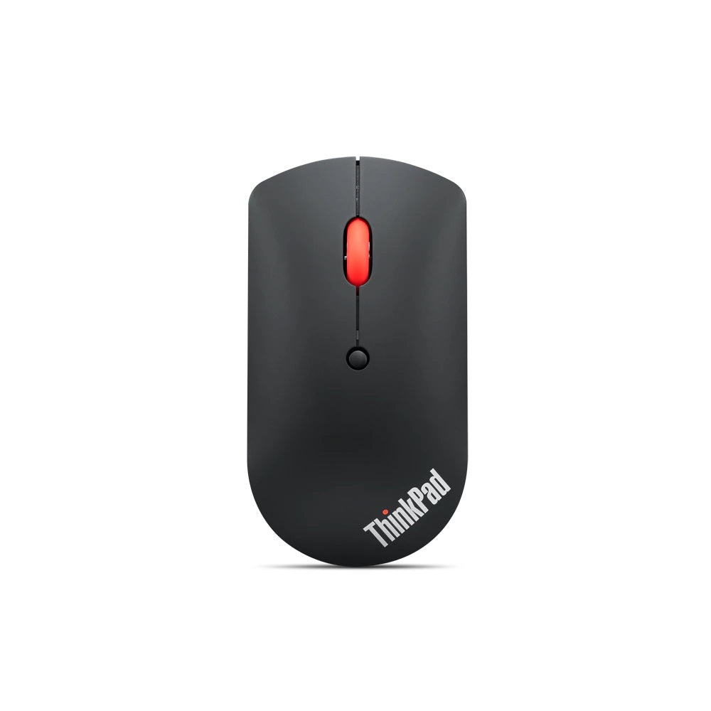 Lenovo ThinkPad Silent - Mouse - right and left handed - optical blue - 3 buttons - wireless - Bluetooth 5.0 - iron gray - retail - for Slim 7 Carbon 13, 7 ProX 14, ThinkCentre M90a Pro Gen 3, M90q Gen 2, M90t Gen 3