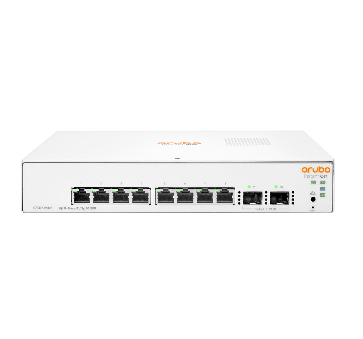 HPE Aruba Instant On 1930 8G 2SFP Switch - Interruptor - L3 - Administrado - 8 x 10/100/1000 + 2 x Gigabit SFP - desktop