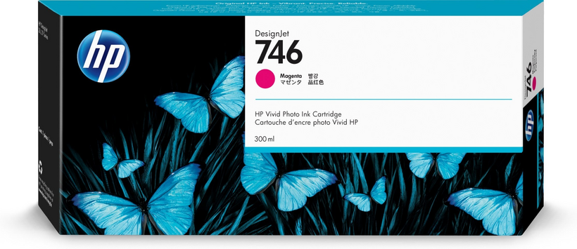 HP 746 - 300 ml - magenta - original - DesignJet - cartucho de tinta - para DesignJet HD Pro MFP, Z6, Z6dr, Z9+, Z9+dr