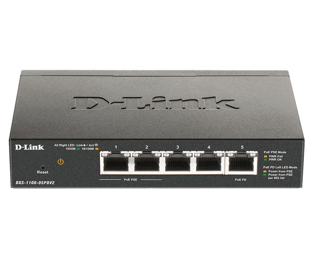 D-LINK 5-PORT GIGABIT POE SMART MANAGED SWITCH WITH 1 PD PORT (18W)