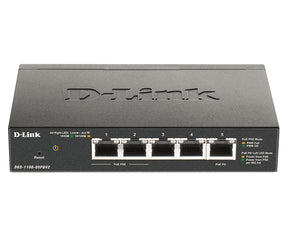 SWITCH GESTIONADO INTELIGENTE POE GIGABIT DE 5 PUERTOS D-LINK CON 1 PUERTO PD (18 W)