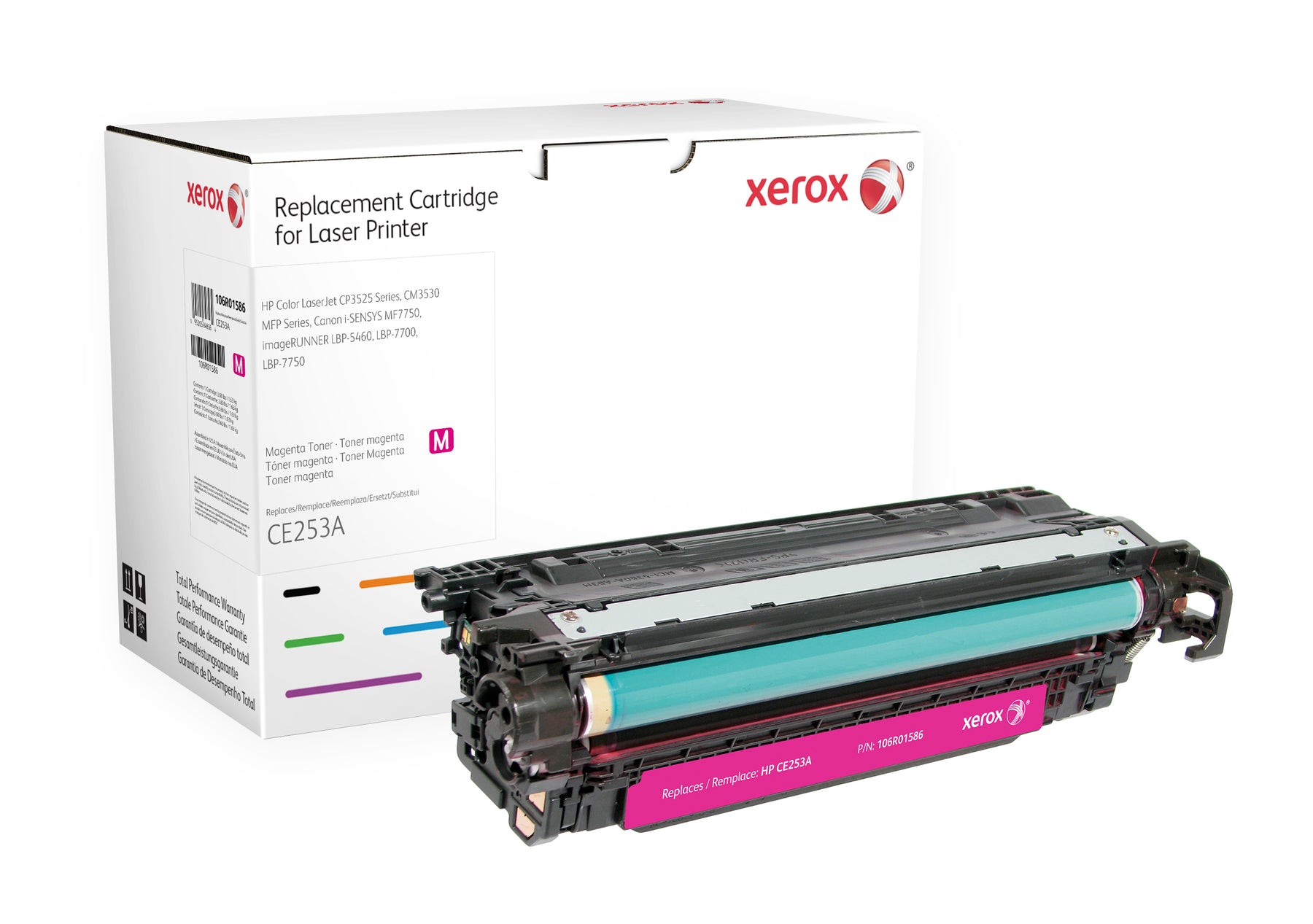 Xerox - Magenta - compatible - toner cartridge (option for: HP CE253A) - for HP Color LaserJet CM3530 MFP, CM3530fs MFP, CP3525, CP3525dn, CP3525n, CP3525x