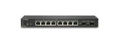 SonicWall Switch SWS12-8 - Switch - Managed - 8 x 10/100/1000 + 2 x Gigabit SFP - desktop