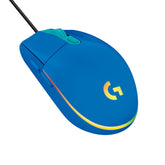 Logitech Gaming Mouse G203 LIGHTSYNC - Ratón - óptico - 6 botones - con cable - USB - azul